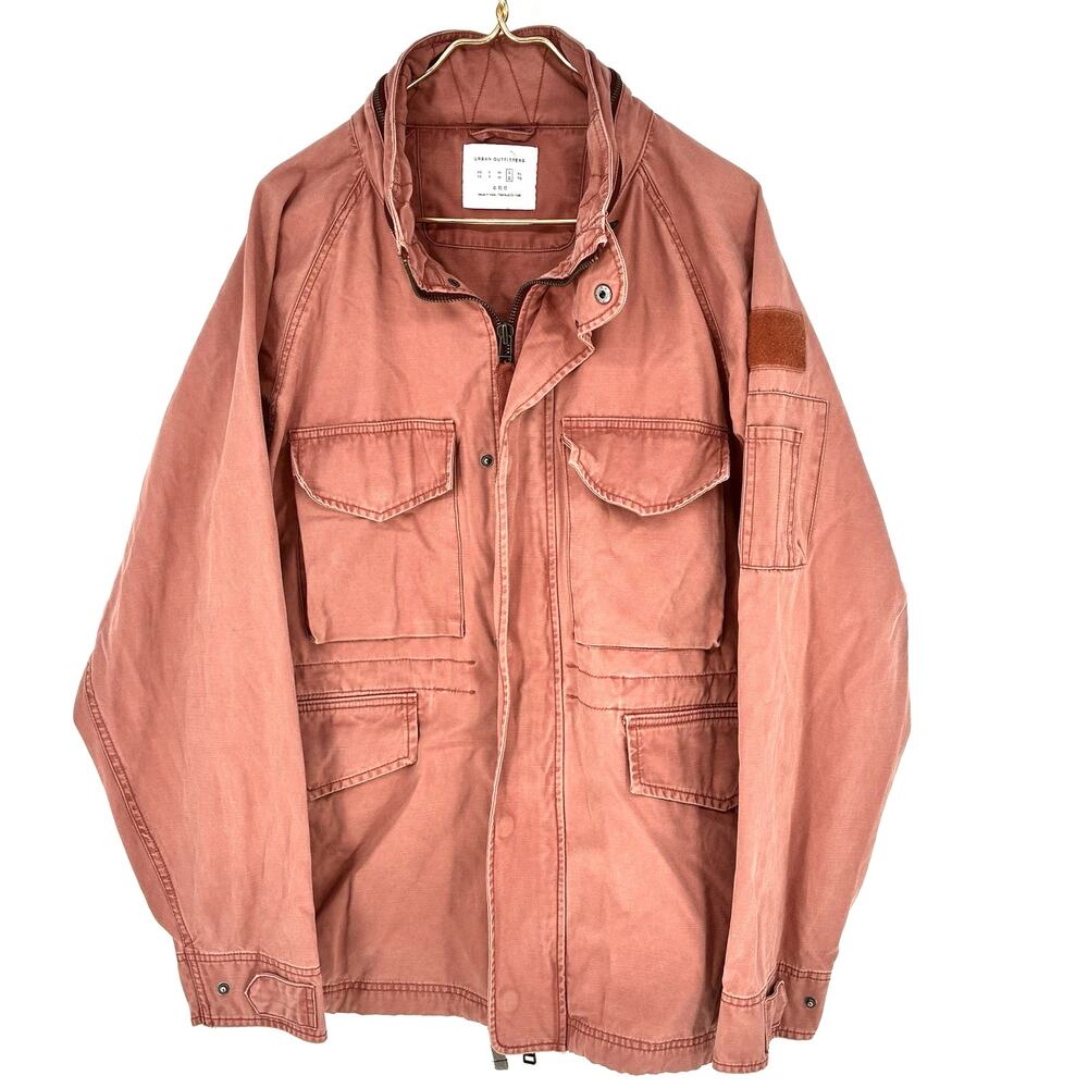 Urban Outfitters Army Field Coat Military Jacket Rose Pink Men's Size Large